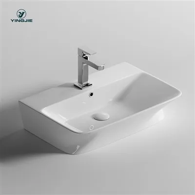Yano nga Square Shape Ceramic Countertop Basin